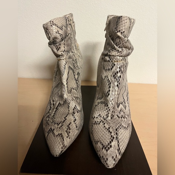 Xoxo snakeskin boots slouchy 9 heels pumps stylish designer women shoes booties - Picture 4 of 7